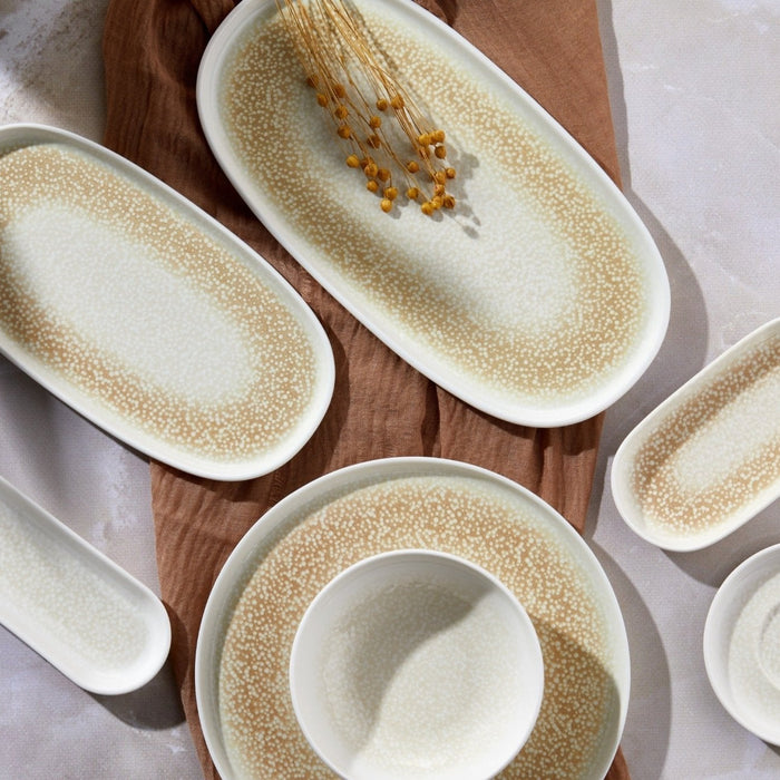 Rinart Dinerbord - Dotti - Porselein - 28 cm - set van 6