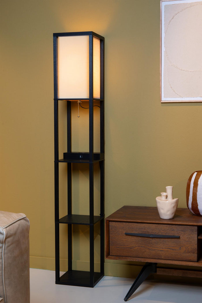 Lucide MENNO Vloerlamp - Zwart