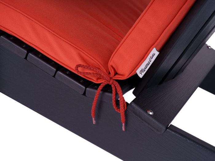 Kunststof adirondack tuinstoel Montreal zwart