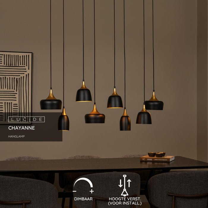 Lucide CHAYANNE Hanglamp - Zwart