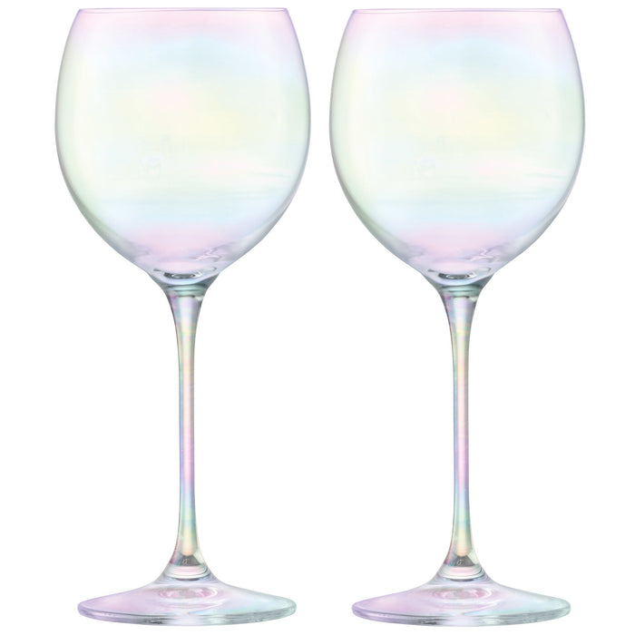 L.S.A. - Polka Wijnglas 400ml Mother of Pearl Set van 4 Stuks