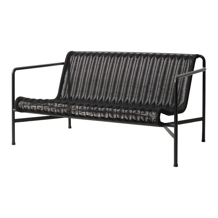 HAY Palissade Cord Lounge 2,5-zitsbank Low - Antraciet