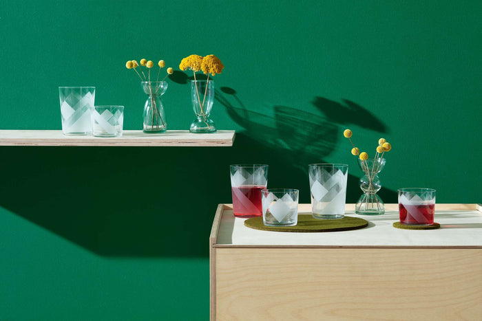 L.S.A. - Peaks Tumbler Glas 310 ml Set van 4 Stuks