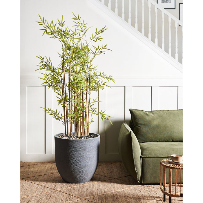 Beliani - KANNIA - Bloempot - Lichtgrijs - 55 cm - Klei-vezelmengsel