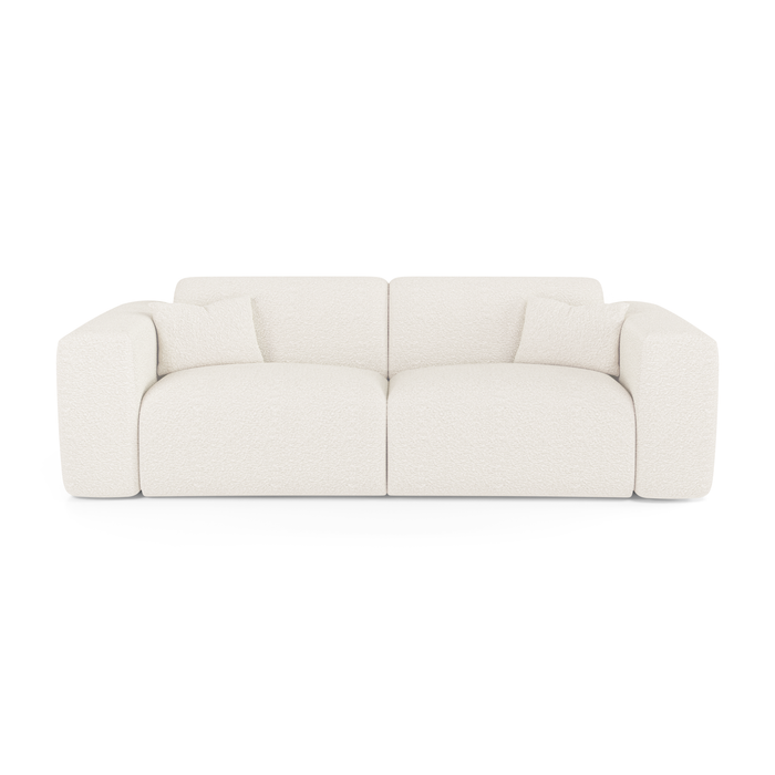 Dunlopillo 160 cm Express converteerbare bank in crème bouclé