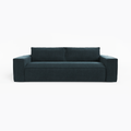 Express slaapbank dunlopillo pauwblauw fluweel 160cm
