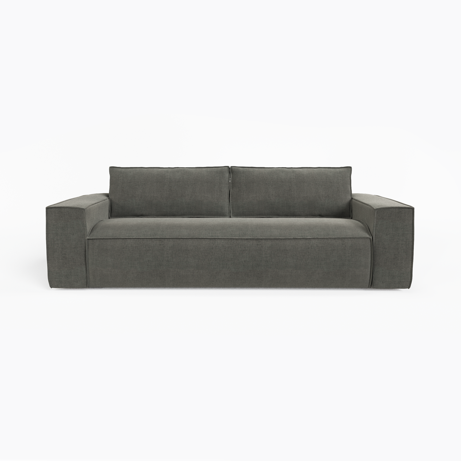 Express slaapbank dunlopillo fluweel grafiet grijs 160cm