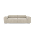 Fluwelen 4-zitsbank met beige patroon