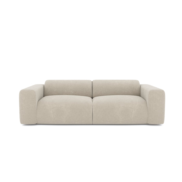 Fluwelen 4-zitsbank met beige patroon