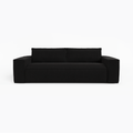 Express slaapbank dunlopillo fluweel donker antraciet 160cm