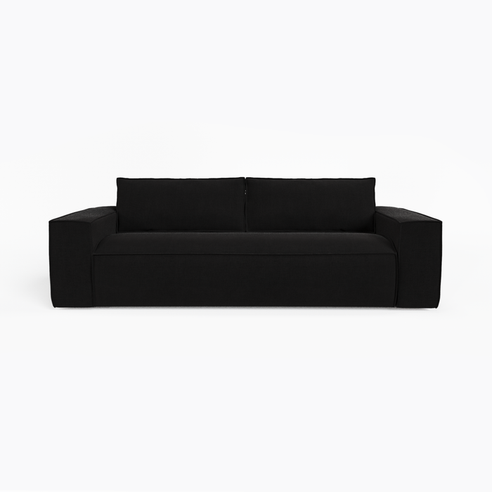 Express slaapbank dunlopillo fluweel donker antraciet 160cm
