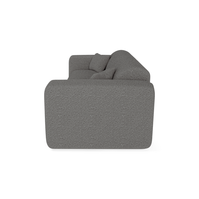 Express slaapbank dunlopillo 140cm bouclette grafiet grijs