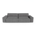 4-zits antraciet grijze corduroy bank 240cm