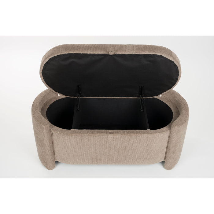 Housecraft Living Miro Bankje met Opbergruimte 108 cm - Grijs