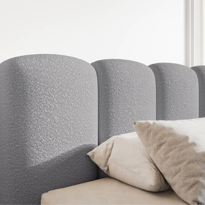 NADUVI Collection Bedframe Chloe bouclé met opbergvak