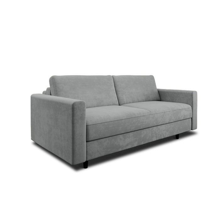 Express slaapbank dunlopillo fluweel beton grijs 160cm