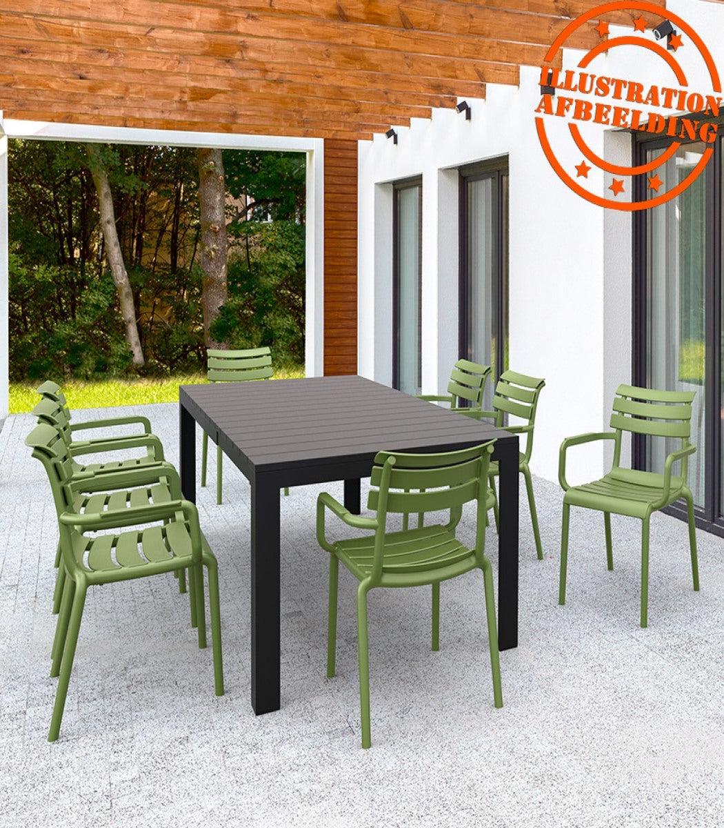 ALTEREGO FLORA Tuinstoel met armleuningen - Wit