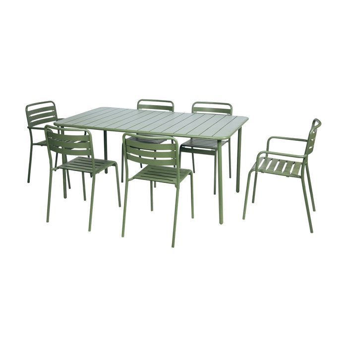 sweeek - Metalen tuintafel 6-8 zitplaatsen