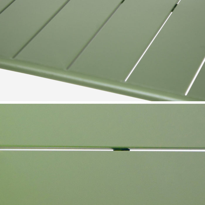 sweeek - Metalen tuintafel 6-8 zitplaatsen