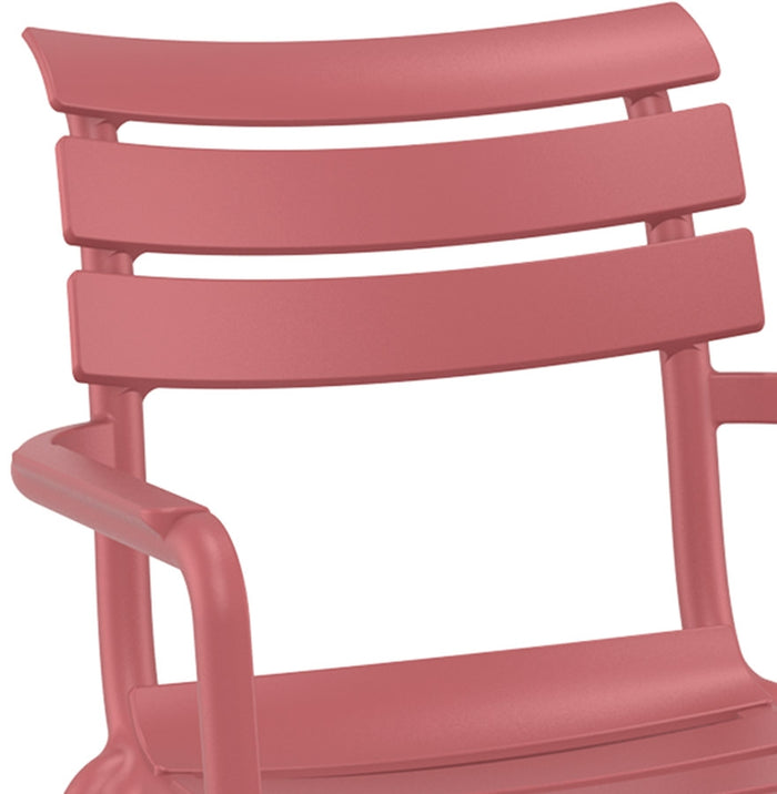 ALTEREGO FLORA Tuinstoel met armleuningen - Rood