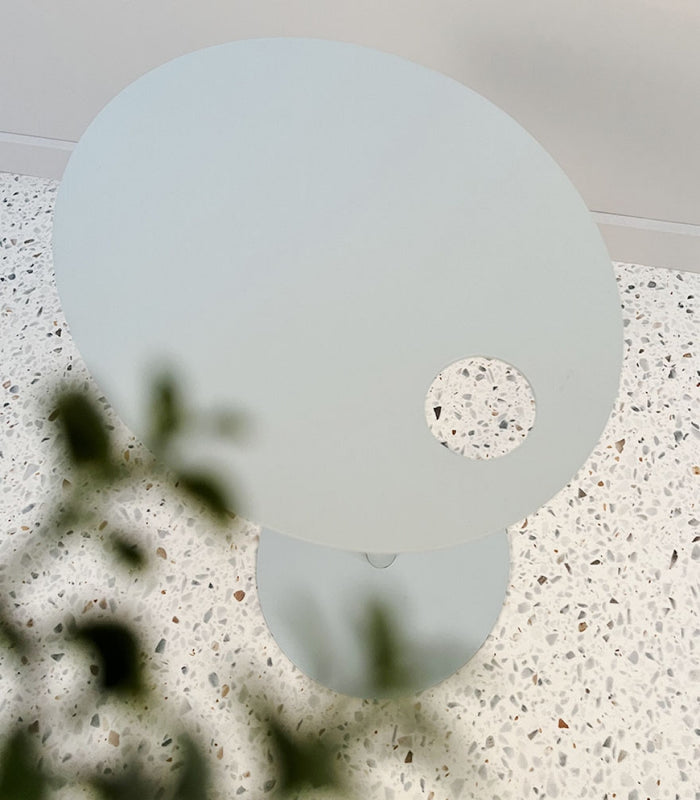 ALTEREGO MASA Ovale bijzettafel - Grijs