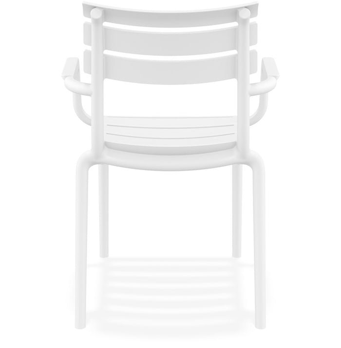 ALTEREGO FLORA Tuinstoel met armleuningen - Wit