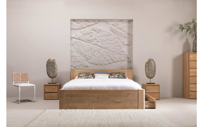 Goossens Bedframe Bibi - 180 x 210 - Eiken naturel - Hout