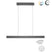 Neuhaus PURE® Hanglamp PURE E-MOTION Grey e-LIFT  120cm incl. Remote