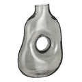 Mica Decorations Jay Vaas - L18,5 x B10,5 x H25 cm - Glas - Lichtgrijs