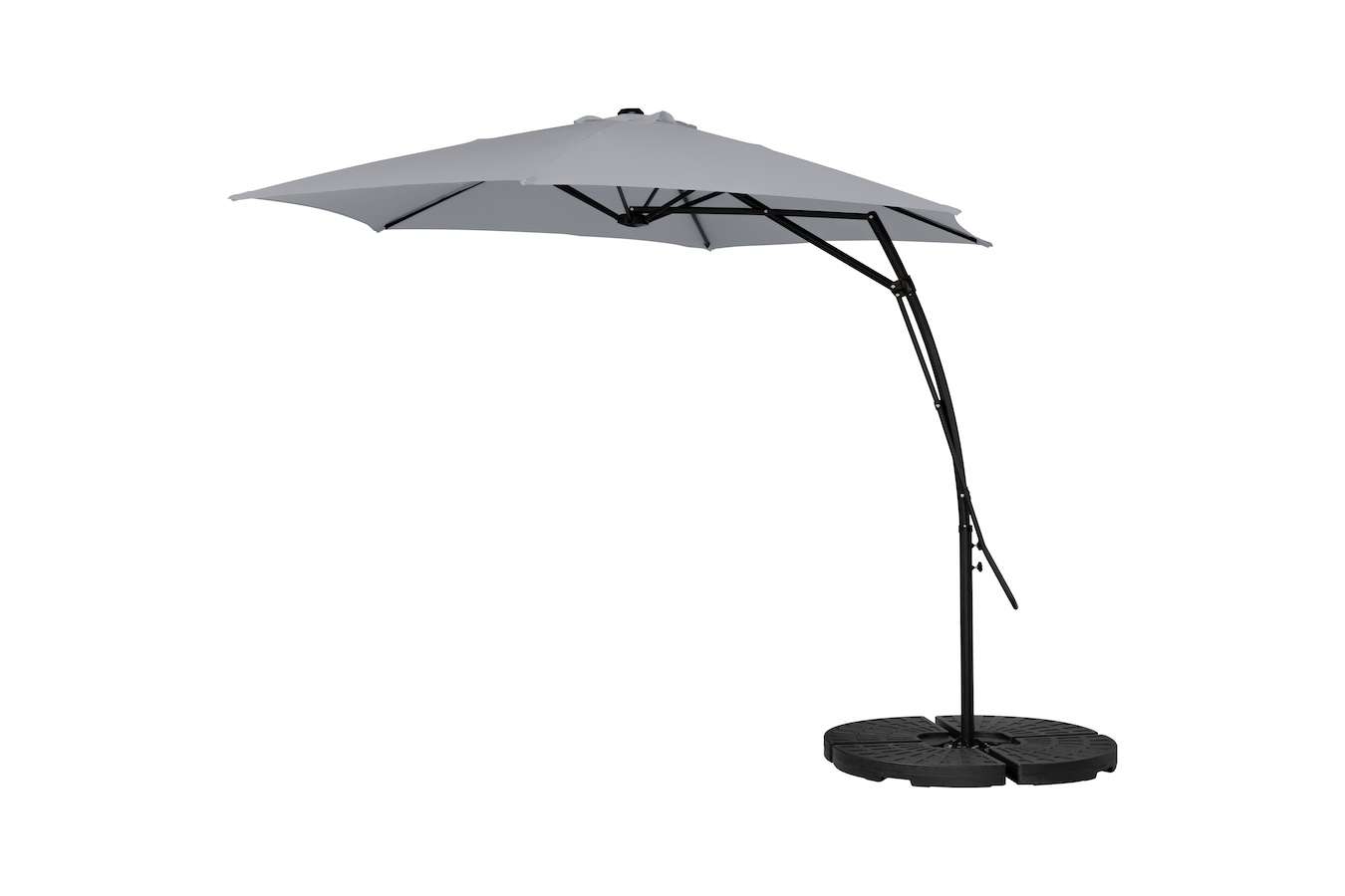 Feel Furniture - Zweefparasol - 3 Meter - Lichtgrijs