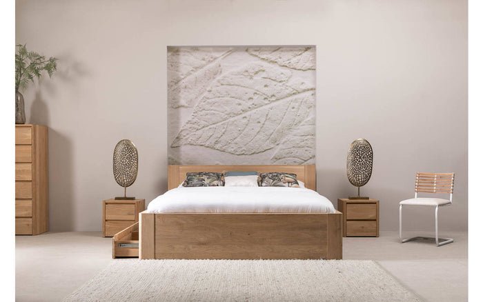 Goossens Bedframe Bibi - 180 x 210 - Eiken naturel - Hout