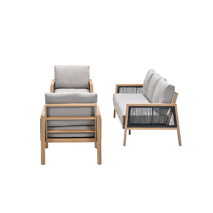 Garden Impressions San Capri loungeset 4-delig - light aluminium