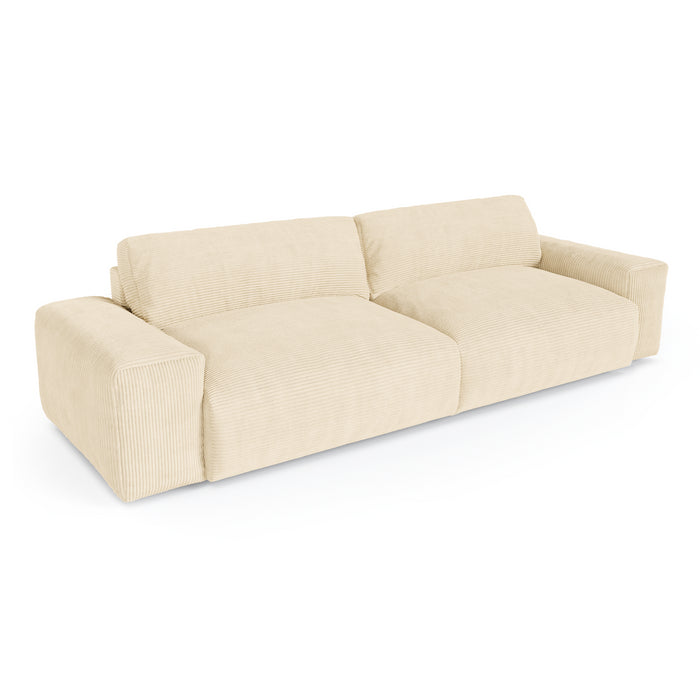 Sofa 4 zits corduroy crème 240cm