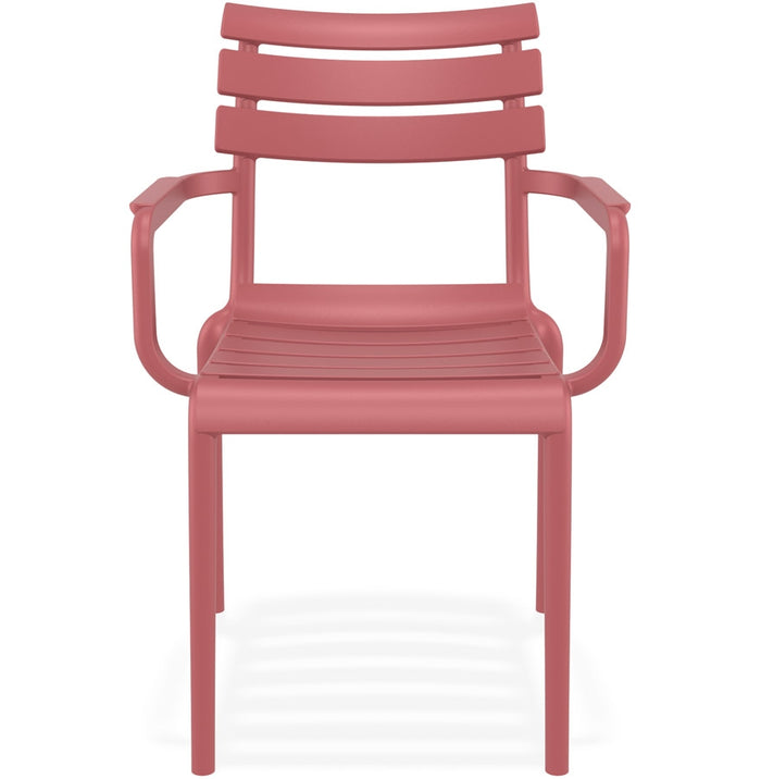 ALTEREGO FLORA Tuinstoel met armleuningen - Rood