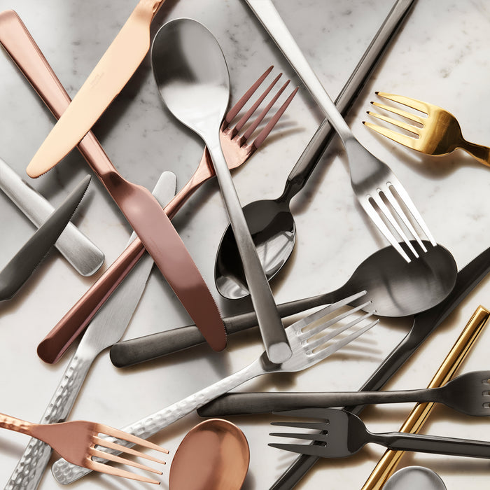 Broste Copenhagen Hune Hammered Bestekset 16-delig - Zilver
