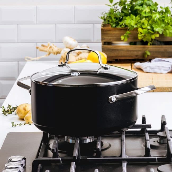GreenPan Copenhagen kookpot met deksel 24cm|4.9L|5.2Qt