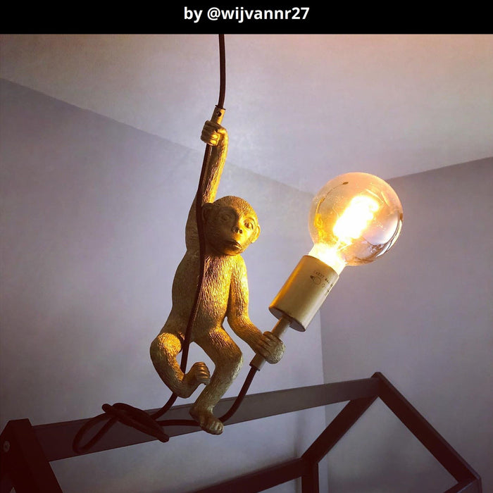 Lucide EXTRAVAGANZA CHIMP Hanglamp - Zwart