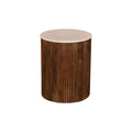 Giga Meubel - Salontafel Marmer Donkerbruin - Set Van 2 - 70cm - Davi