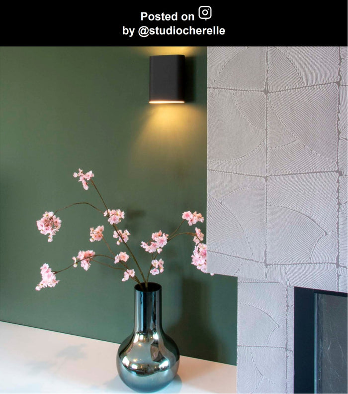 Lucide OVALIS Wandlamp - Zwart