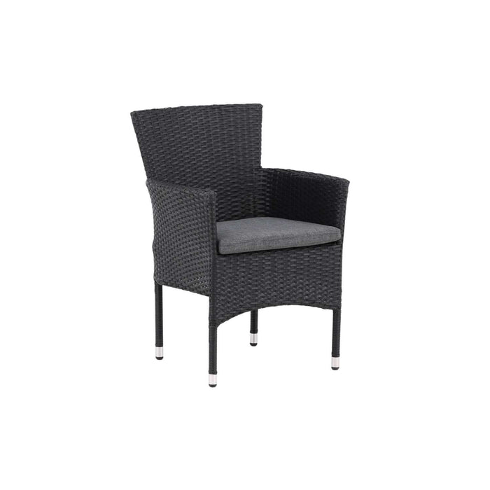 Venture Home Malina Eetkamerstoel 60 x 86 x 58 - Zwart - 2-pack