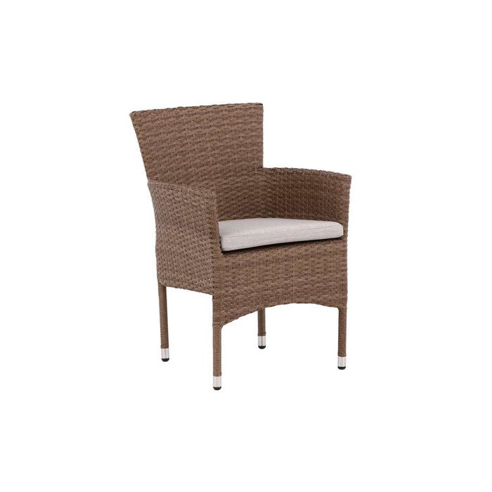 Venture Home Malina Eetkamerstoel 60 x 86 x 58 - Natuur - 2-pack