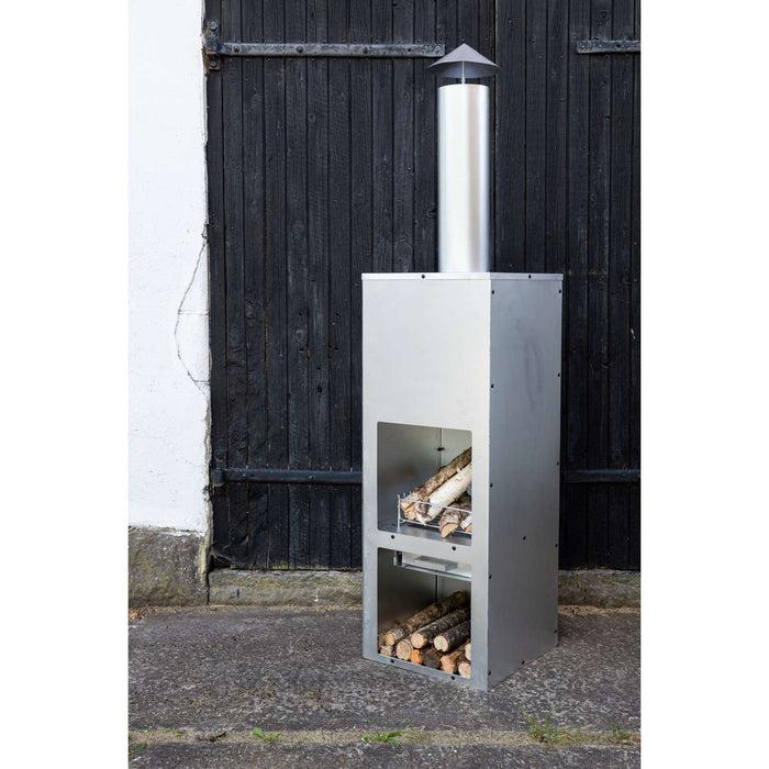 Venture Home Makarima Vuurschaal 45 x 199 x 45 - Zilver