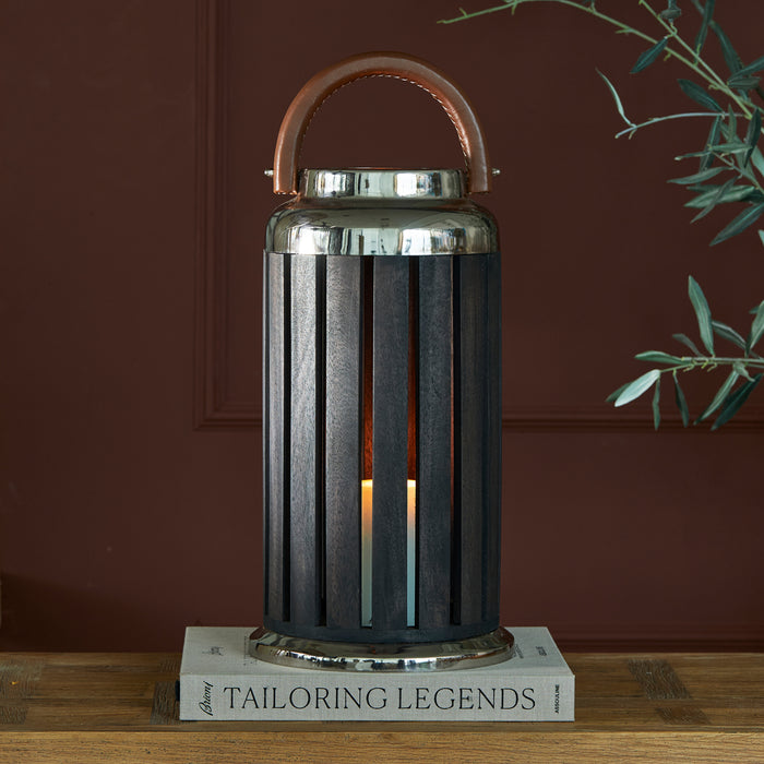 Riviera Maison Windlicht Donkerbruin - Arvada Kaarsenhouder groot