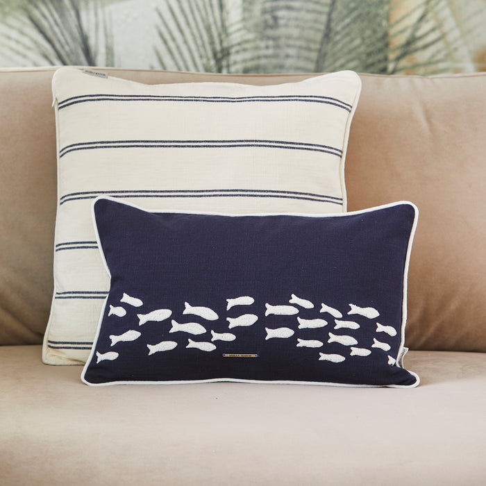 Riviera Maison - Livaldi Pillow Cover 50x30 - Blue