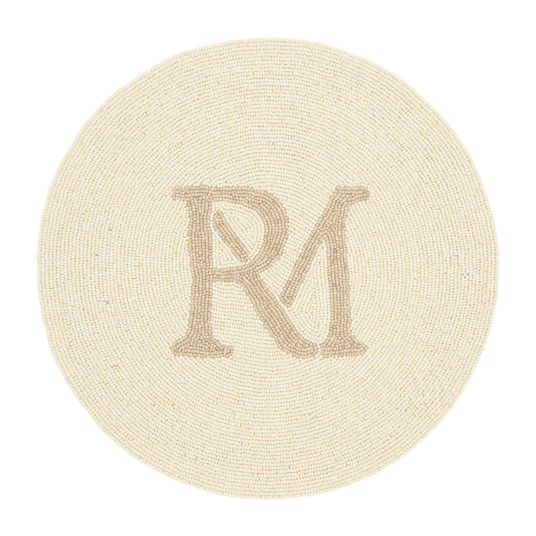 Riviera Maison Placemat Wit, Goud - RM Monogram Placemats