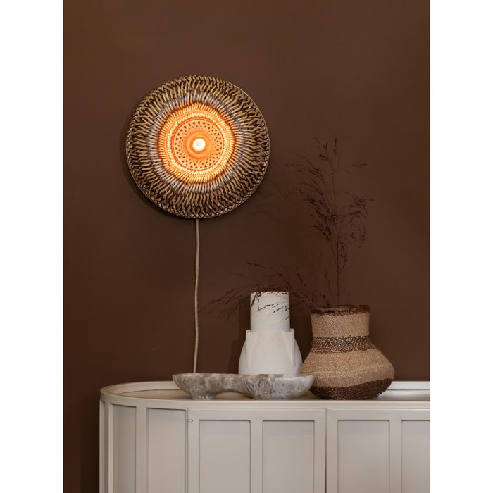 GOOD&MOJO Wandlamp Barbados - Naturel - Ø35cm