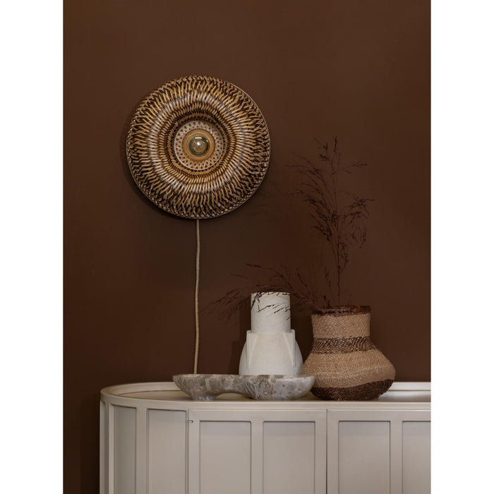 GOOD&MOJO Wandlamp Barbados - Naturel - Ø35cm