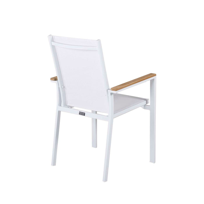 Venture Home Texas Eetkamerstoel 60 x 90 x 56 - Wit - 2-pack