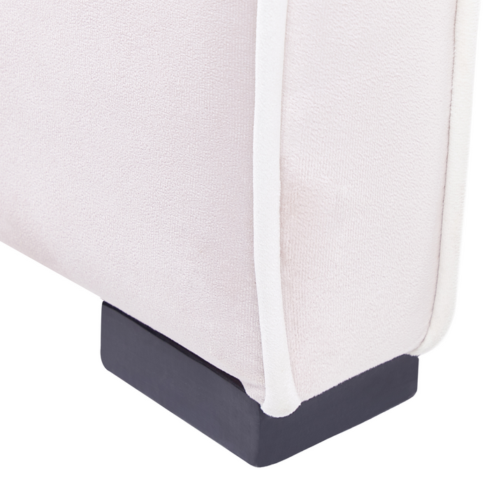 Beliani - TEENIE - Eenpersoonsbed - Pastelroze - Fluweel