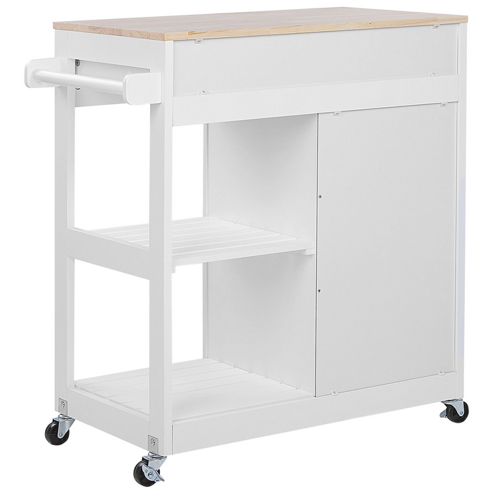 Beliani - TRAPANI - Keukentrolley - Wit - MDF